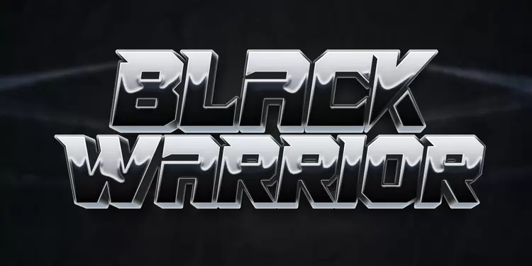 BLACK WARRIOR Text Effect