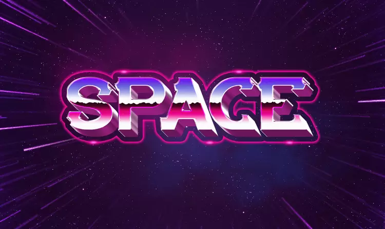 SPACE Text Effect