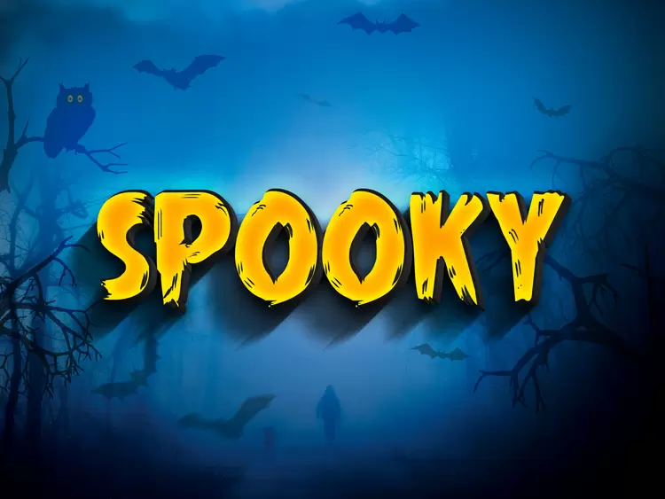 SPOOKY Text Effect