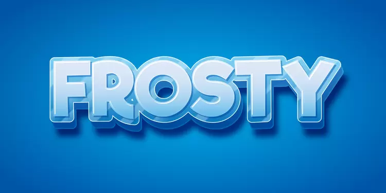 FROSTY Text Effect