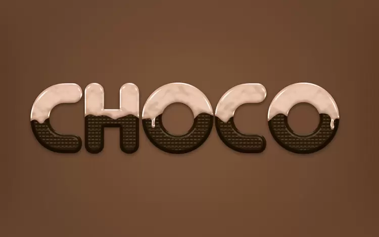 CHOCO Text Effect
