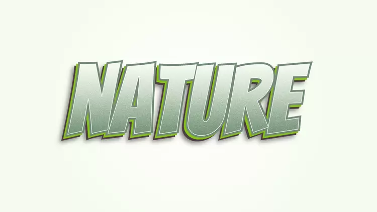 NATURE Text Effect