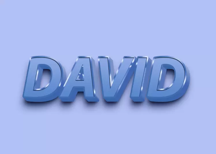 DAVID Text Effect