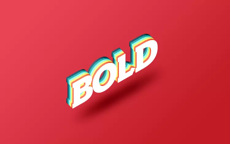 BOLD Text Effect