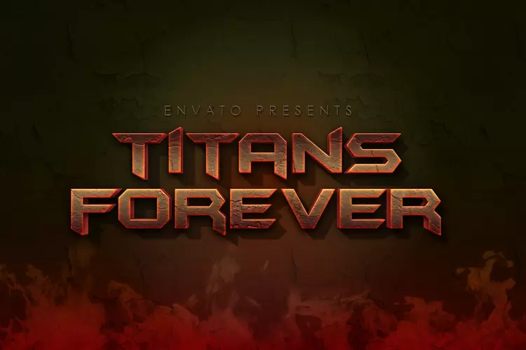 TITANS FOREVER Text Effect