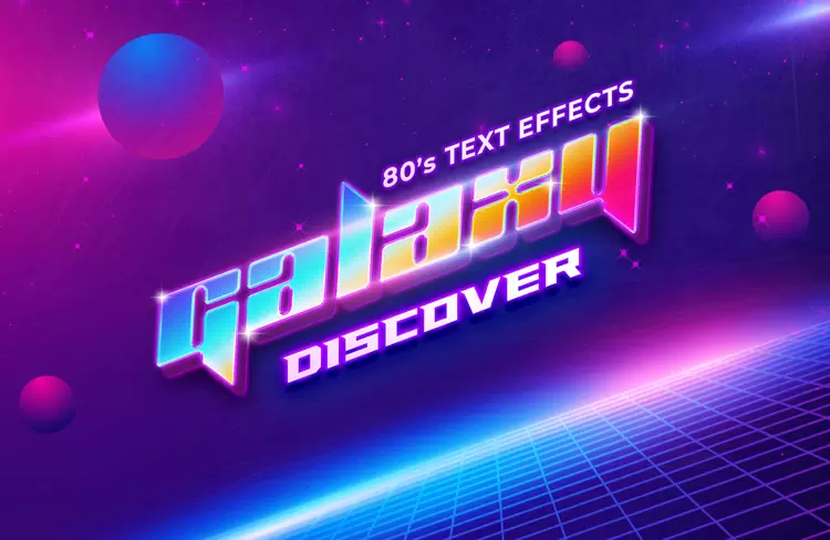 GALAXY DISCOVER Text Effect