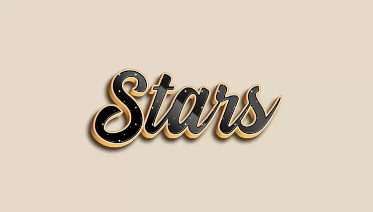 STARS Text Effect