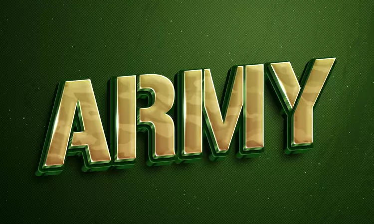 ARMY Text Effect