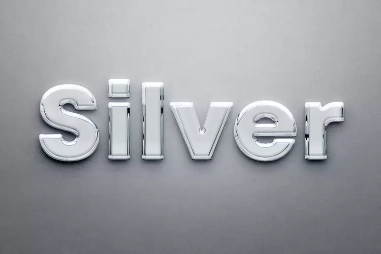 SILVER Text Effect