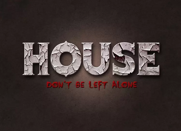 HOUSE Text Effect