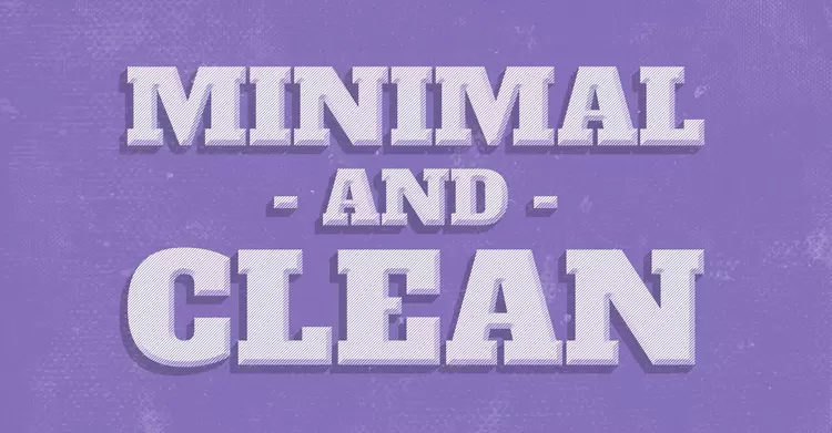 MINIMAL AND CLEAN Text Effect