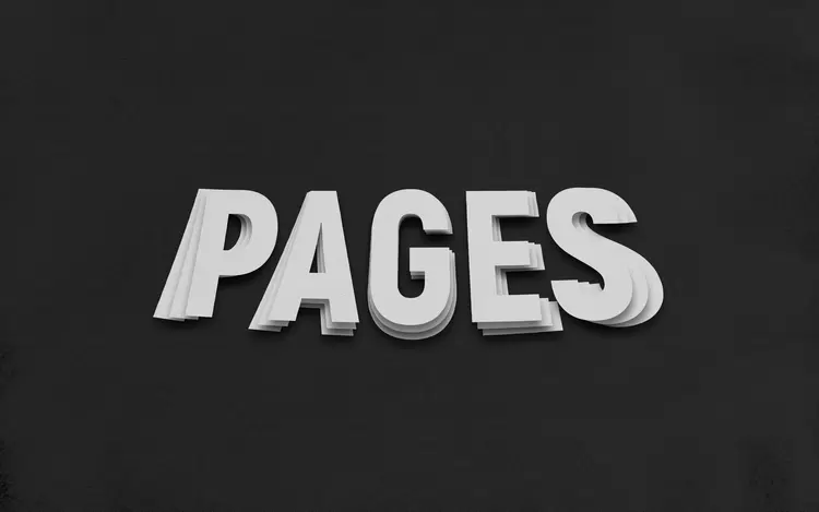 PAGES Text Effect