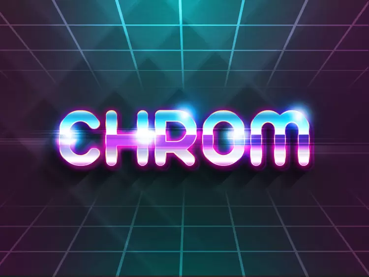 CHROM Text Effect