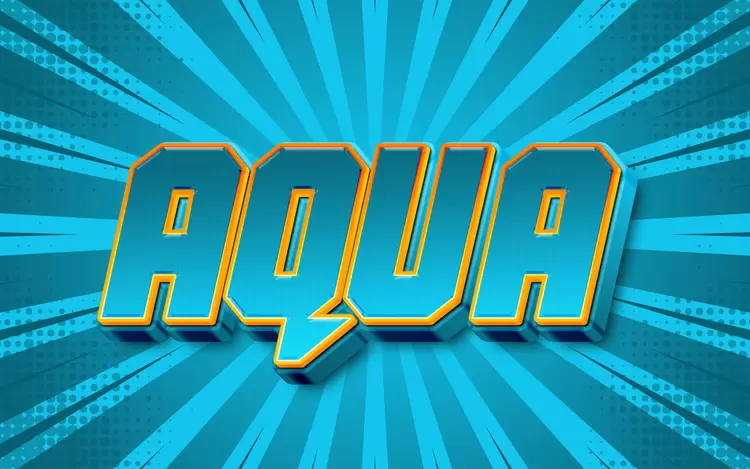 AQUA Text Effect