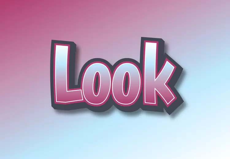 Look Text Effect