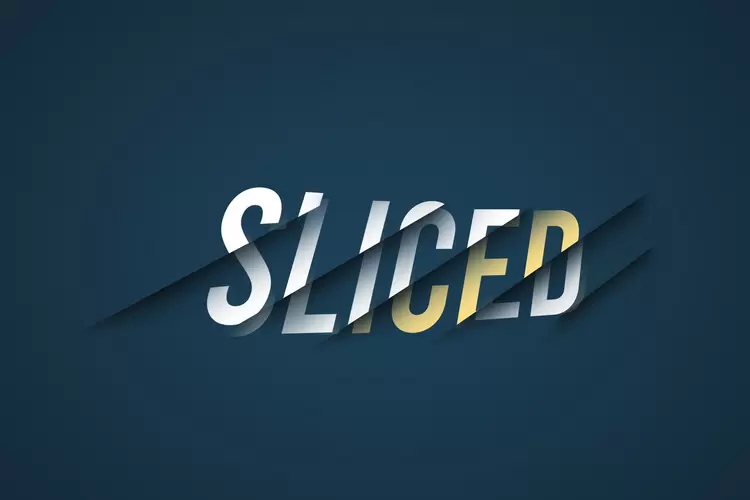 SLICED Text Effect