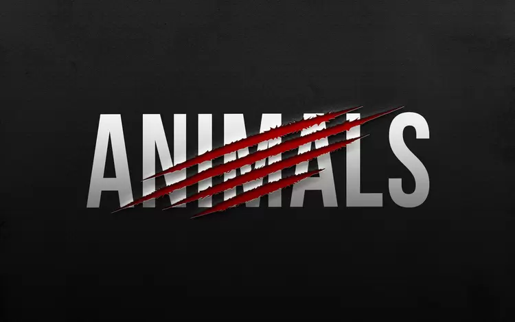 ANIMALS Text Effect