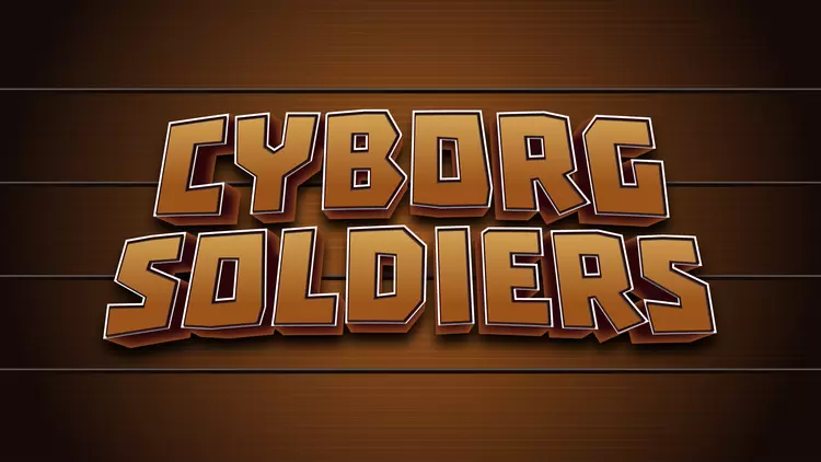 CYBORG SOLDIERS Text Effect