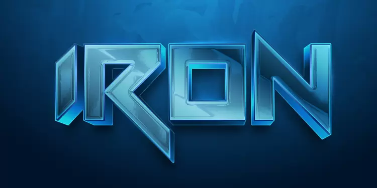 IRON Text Effect