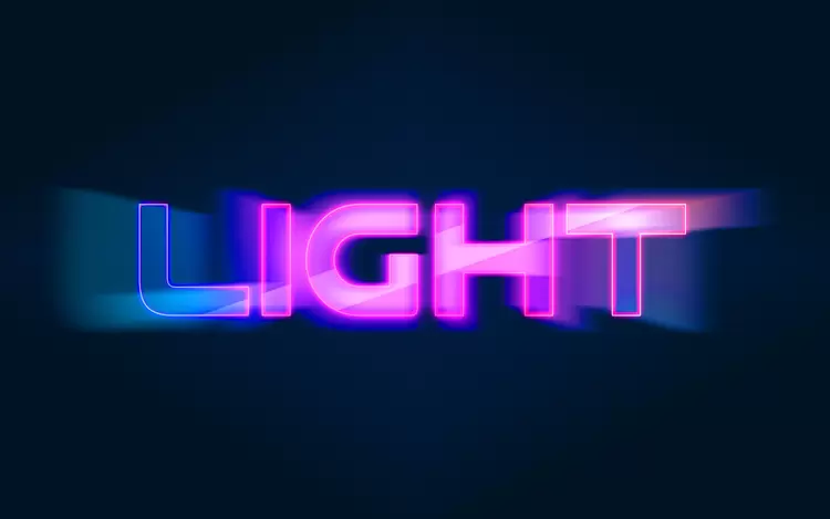 LIGHT Text Effect