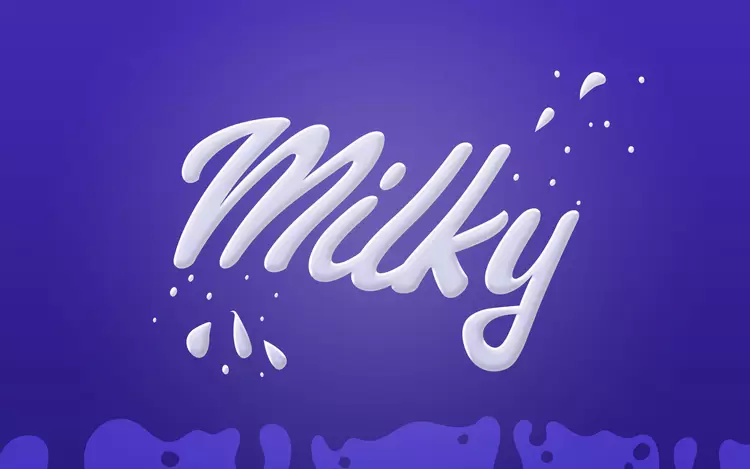 milky Text Effect