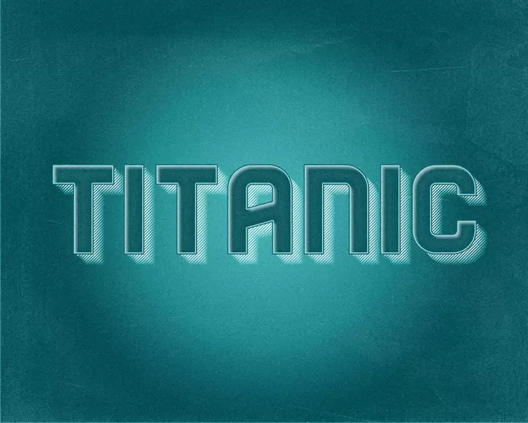 TITANIC Text Effect