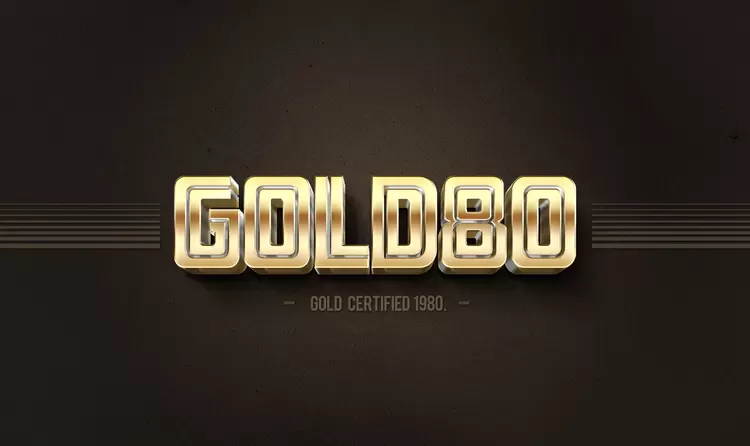 GOLD80 Text Effect