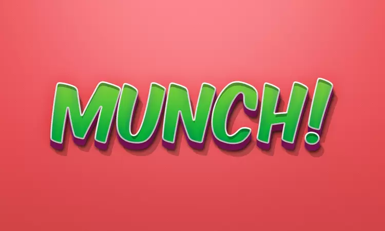 MUNCH Text Effect