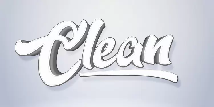 CLEAN Text Effect