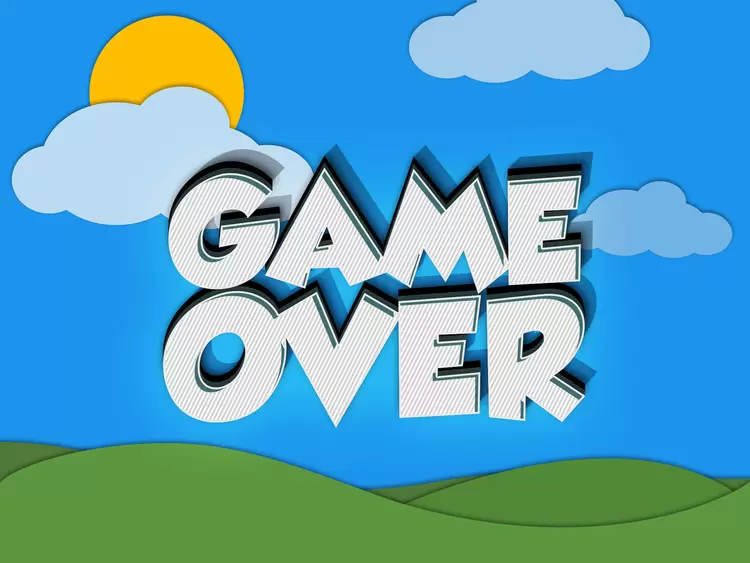 GAME OVER Text Effect