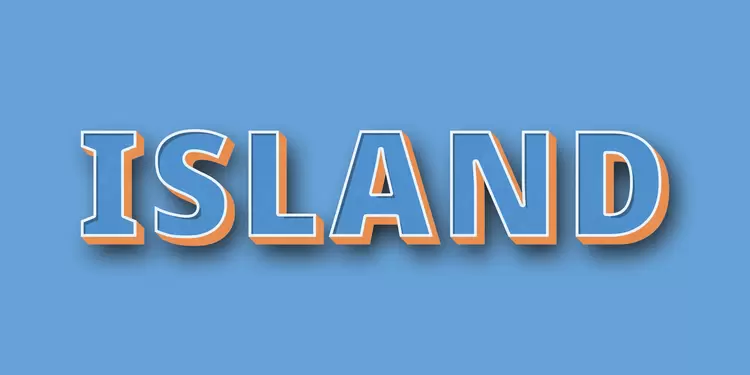 ISLAND Text Effect