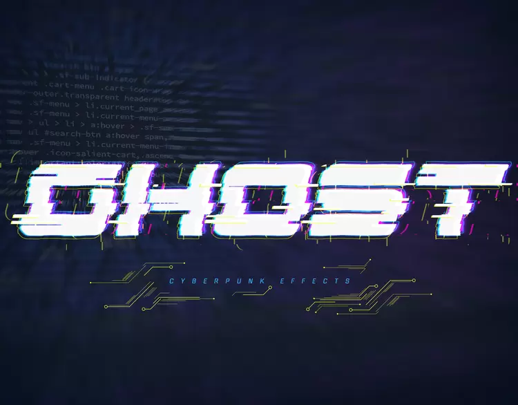 GHOST Text Effect