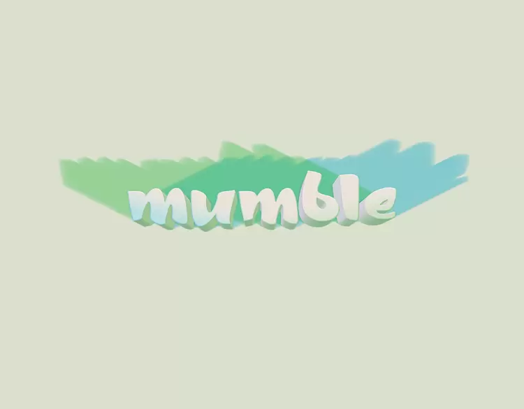 MUMBLE Text Effect