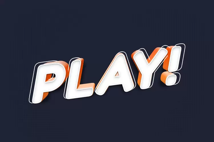 PLAY Text Effect