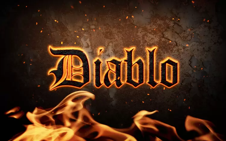 Diablo Text Effect