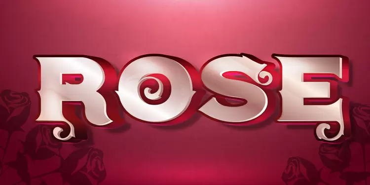 ROSE Text Effect