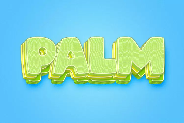 PALM Text Effect