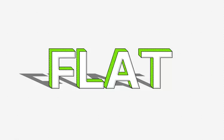 FLAT Text Effect