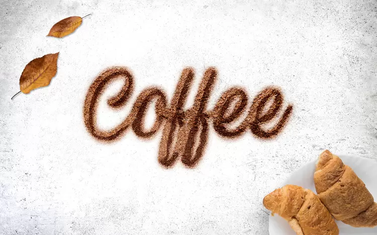 Coffee Text Effect