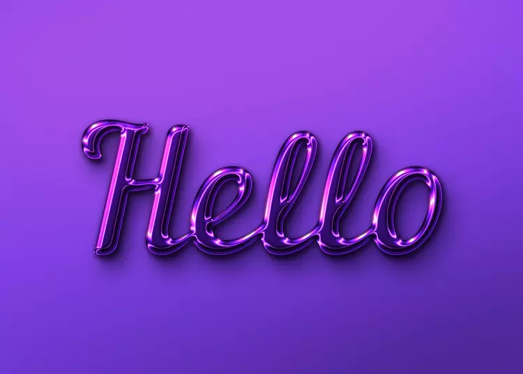 HELLO Text Effect