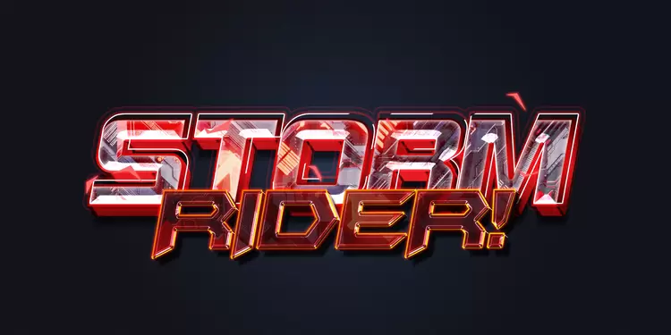 STORM RIDER Text Effect