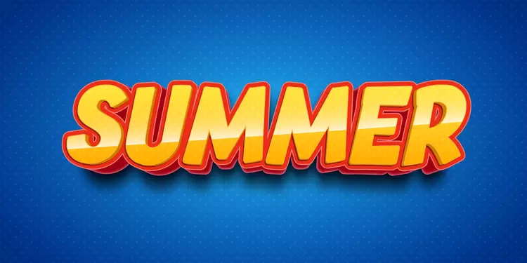 SUMMER Text Effect