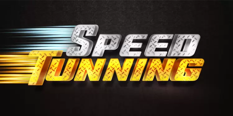 SPEED TUNNING Text Effect