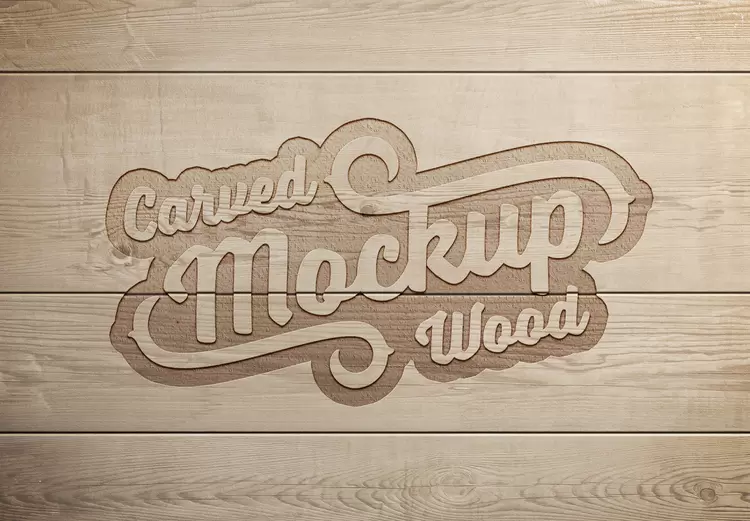 cawed wood Text Effect