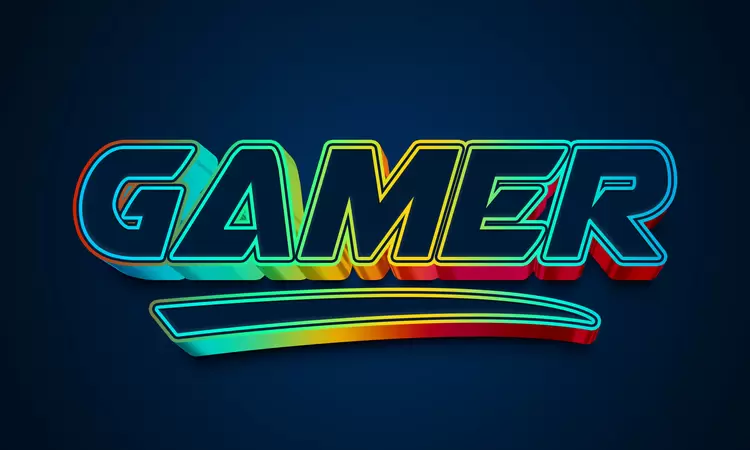 GAMER Text Effect