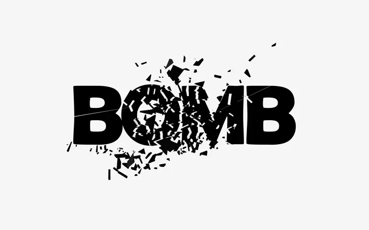 BOMB Text Effect