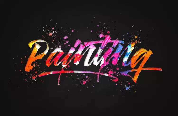 PAINTING Text Effect