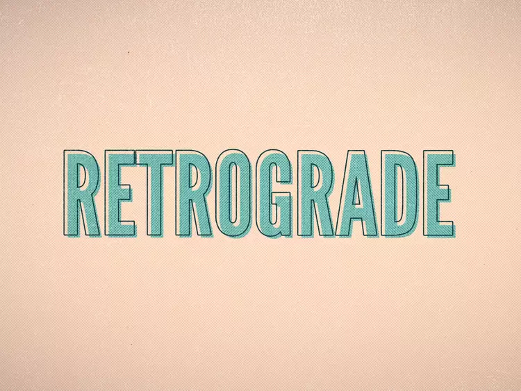 RETROGRADE Text Effect