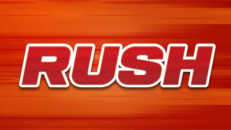 RUSH Text Effect