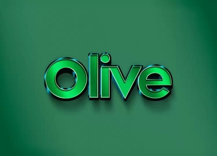 OLIVE Text Effect